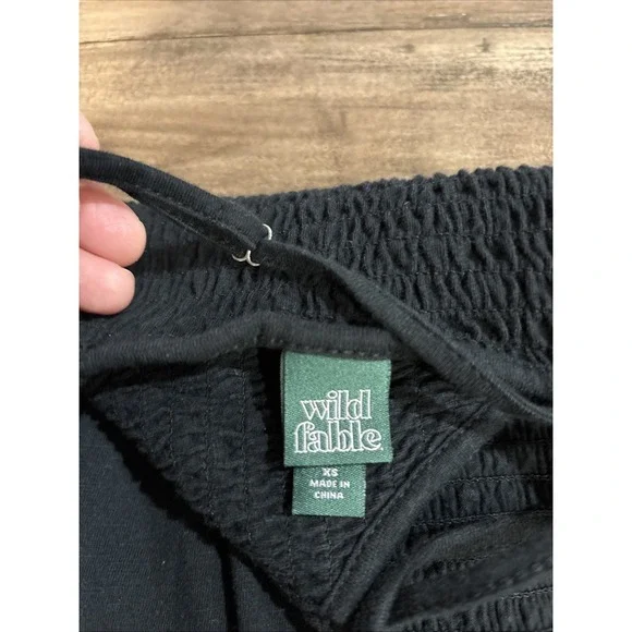 Wild Fable Black Sleeveless Romper Women's Regular Fit Solid One-Piece Size Xs - Picture 3 of 7